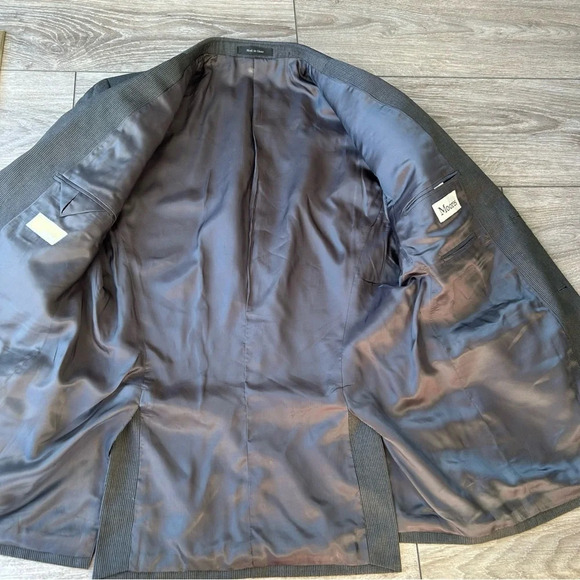 Michael Kors Pure Wool Pinstriped  Blazer in Grey - Picture 9 of 16